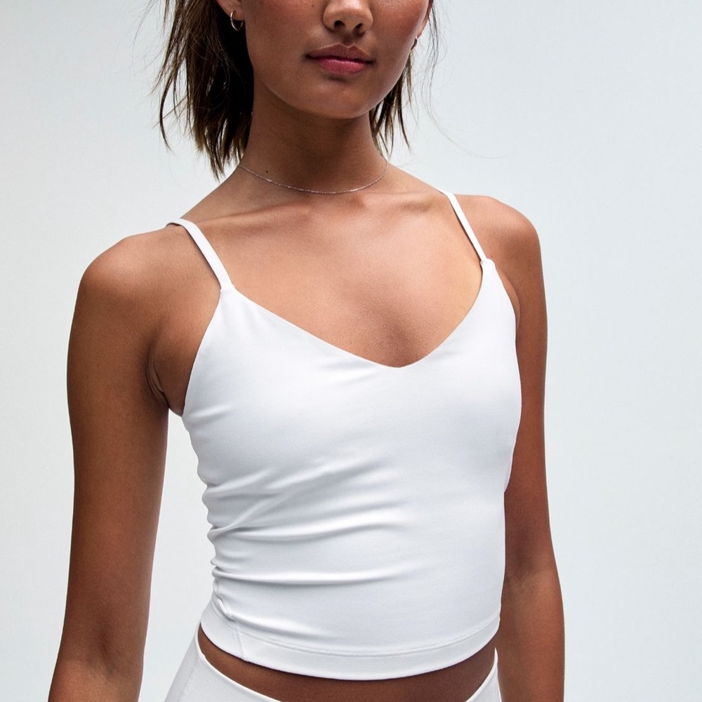 LULULEMON Align Cropped Cami Tank Top- White